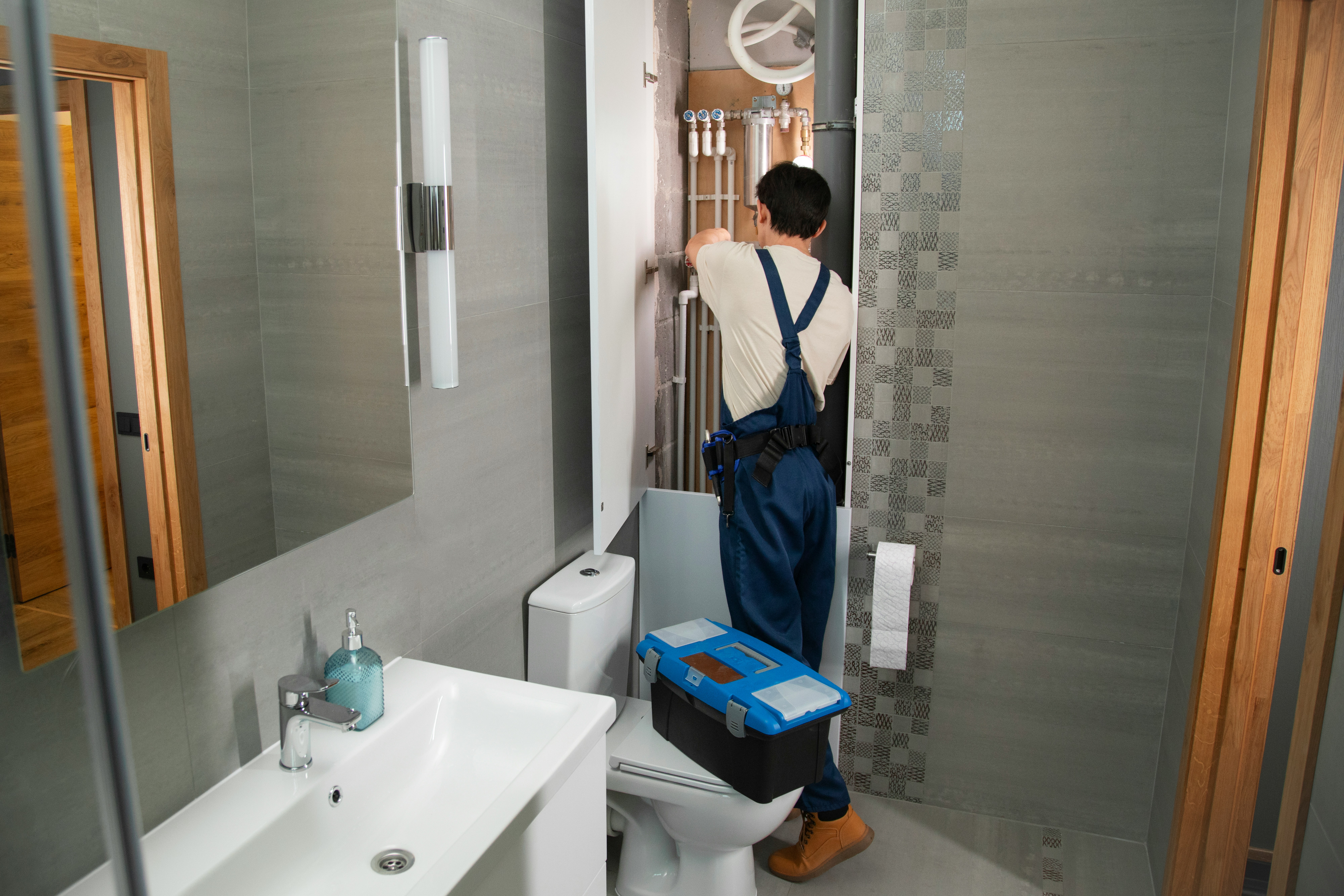 Salle de bain rénovée — Plomberie Durand Saint-Nazaire